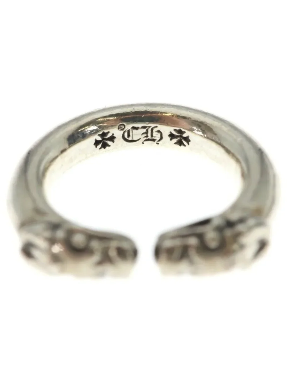 Chrome Hearts Double Dog Ring Silver